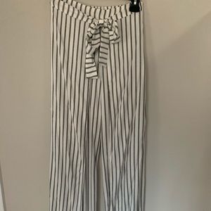 Striped flowy pants